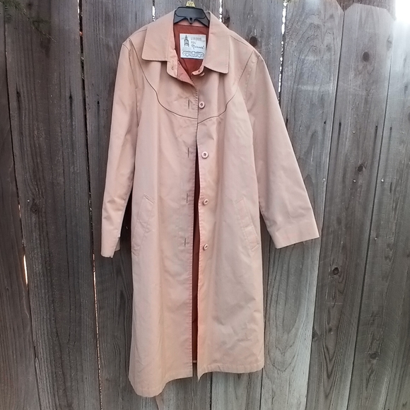 London Fog Jackets & Coats London Fog Coat Womens Size 2 Petite Rosewood Brown Vintage Pea